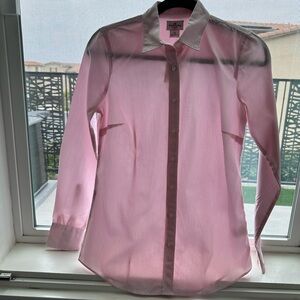 NEW WITH TAGS (NWT) $59.50-J CREW Haberdashery Pink/White Pinstripe Size XS